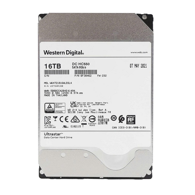 Ổ cứng HDd WD Enterprise Ultrastar DC HC550 16TB